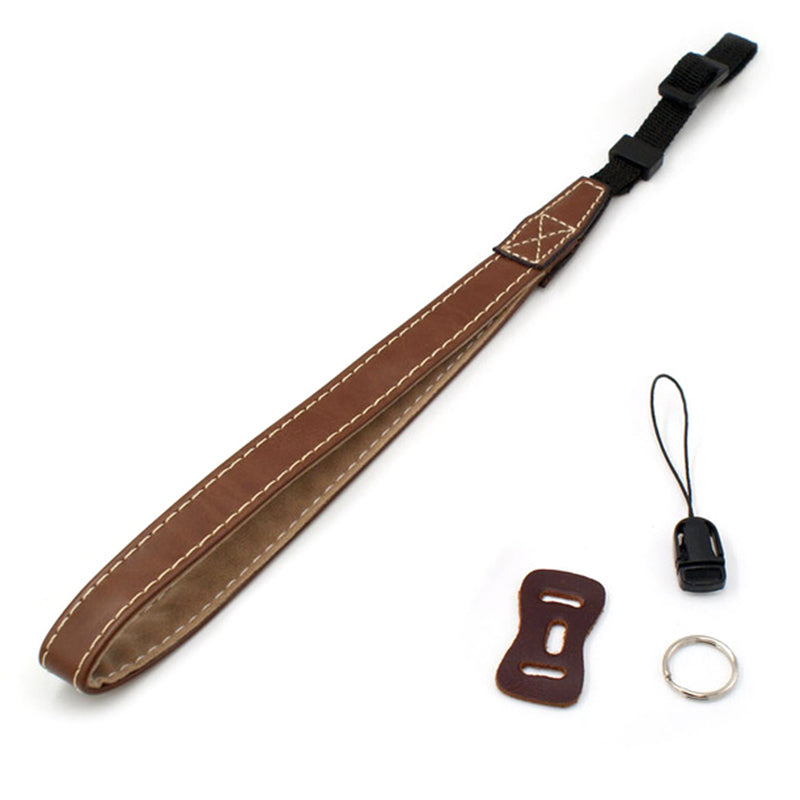 DSLR Camera Carrying Hand Strap SLR Camera PU Leather Anti-lost Wrist Rope