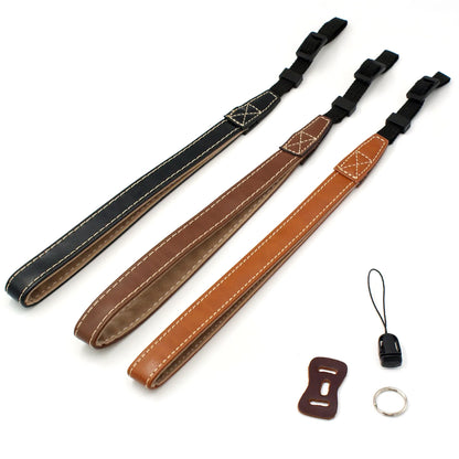 DSLR Camera Carrying Hand Strap SLR Camera PU Leather Anti-lost Wrist Rope
