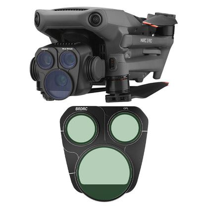 BRDRC For DJI Mavic 3 Pro Multi-layer Nano-coating Optical Glass Filter with Aluminium Frame