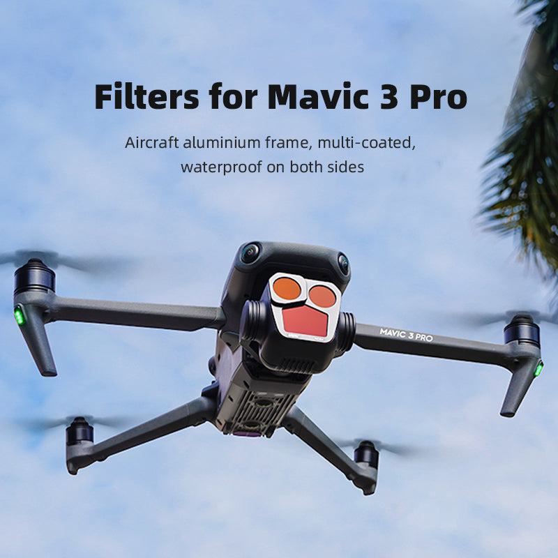 BRDRC For DJI Mavic 3 Pro Multi-layer Nano-coating Optical Glass Filter with Aluminium Frame