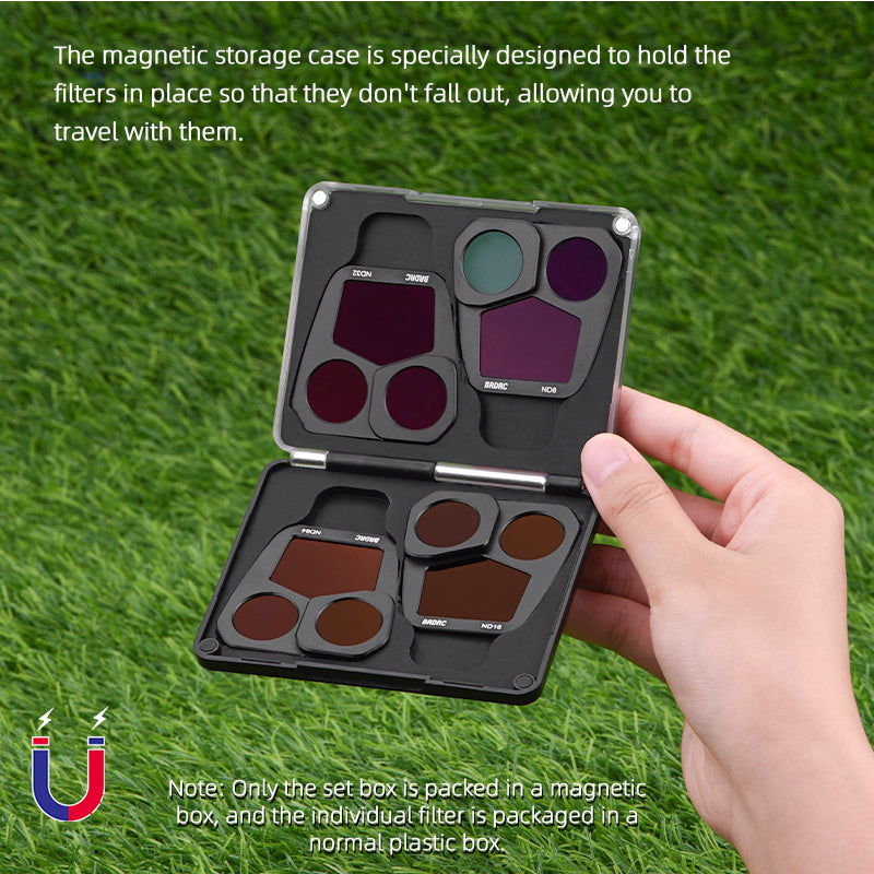 BRDRC For DJI Mavic 3 Pro Multi-layer Nano-coating Optical Glass Filter with Aluminium Frame