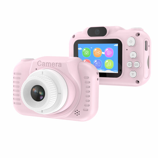 H9 2.0 IPS Color Screen Kids Camera Toy HD Dual Lens Video Recorder (with 32G Memory Card + Card Reader)