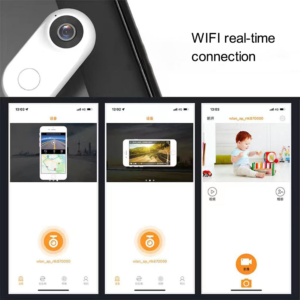 Magnetic Rotation Mini Camera Audio Clip-on Video Recorder Body Worn Cam WiFi Sports Camera