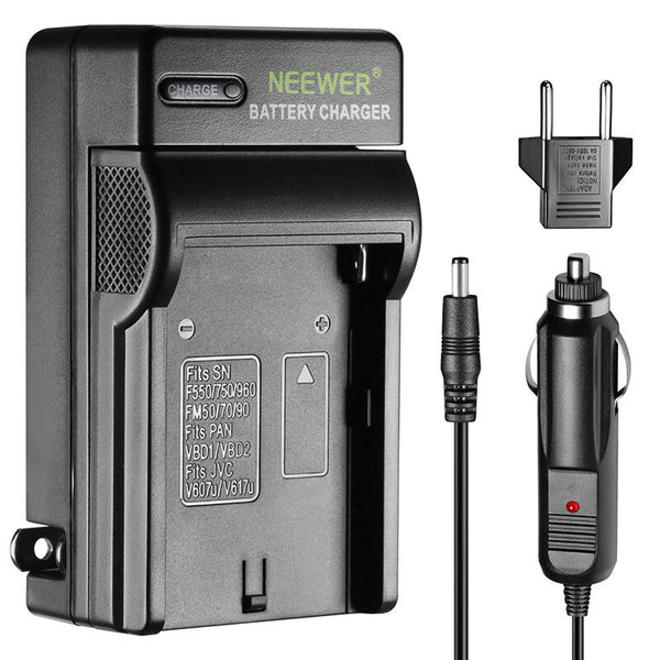 NEEWER NW-40 For Sony NP-F550 / F750 / F960 Camera Battery Charger with Car Charger Cable