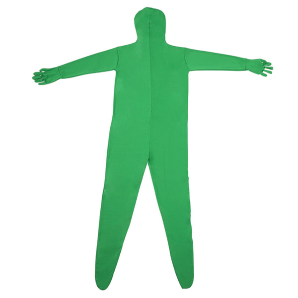 LIGHTUPFOTO PSD2EA One-Piece Chromakey Body Suit Green Bodysuit Unisex Spandex Disappearing Man Costume