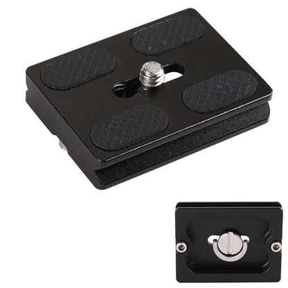 PU-50 Universal Camera Bottom Aluminum Alloy 1 / 4 Screw Quick Release Plate