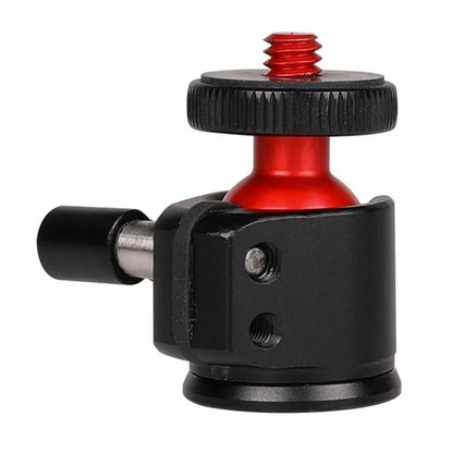 C017 For DSLR Camera Tripod Mount Holder Aluminum Alloy 360 Degree Rotating Ball Gimbal Mount Adapter with 1 / 4 Screw