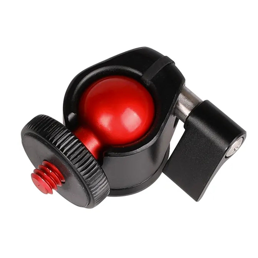 C017 For DSLR Camera Tripod Mount Holder Aluminum Alloy 360 Degree Rotating Ball Gimbal Mount Adapter with 1 / 4 Screw
