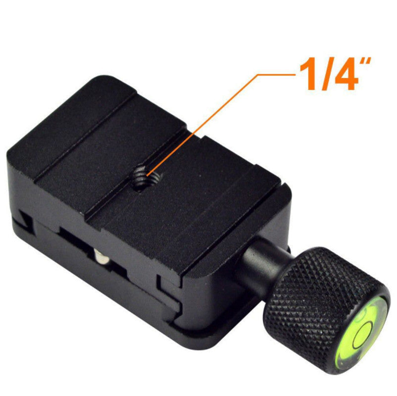 K30 1 / 4 Quick Release Plate Aluminum Alloy Clamp Adapter Mount Tripod Ball Head Adapter Mount
