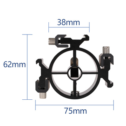 E042 R01 3-Head Hot Shoe Bracket for DSLR Camera Flash Hot Shoe Mount Holder with Umbrella Hole