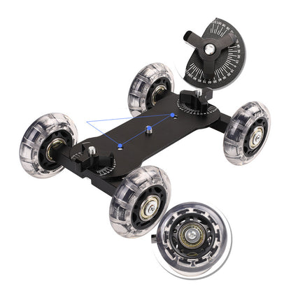 H024 For Canon 5D2 / 7D / 60D DLSR Camera Camcorder Photography Silent Sliding Rail Desktop Mini Camera Rail Car