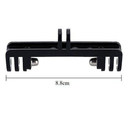 GP245 For Xiaoyi SJCAM Fill Light Camera Microphone Adapter Dual Head Camera Mount for GoPro Hero