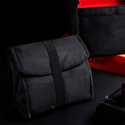 Waterproof Canvas Camera Bag for Sony Canon Nikon Accessory Storage Pouch Sleeve Protection Case (Size: S)