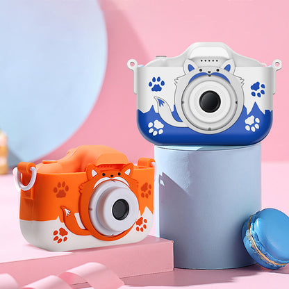 X10 2.0 Cartoon Fox Kids Camera HD Dual Lens Camcorder Toy (with 32G Memory Card + Card Reader)