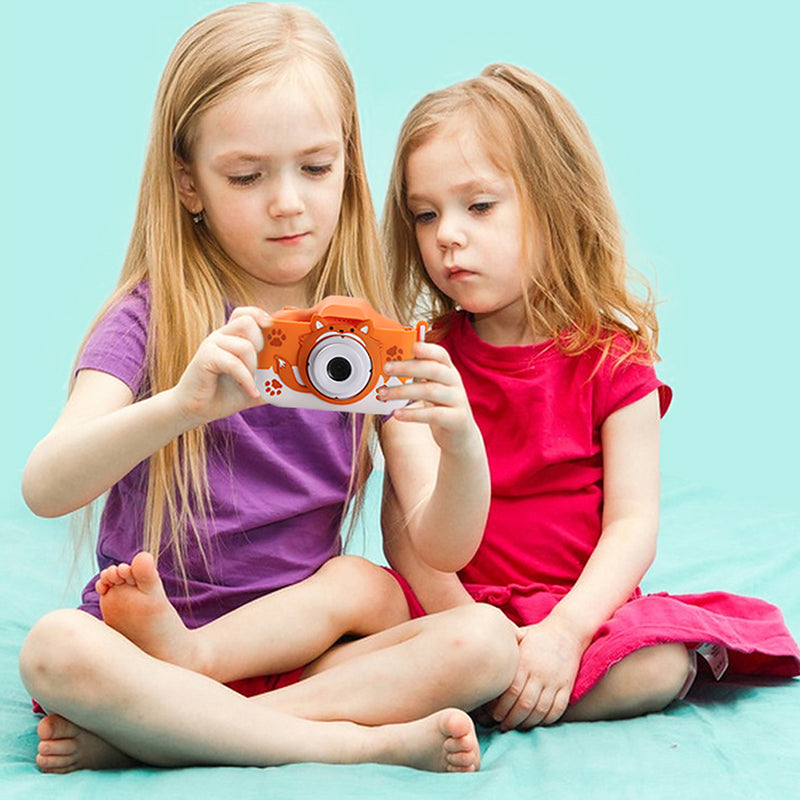 X10 2.0 Cartoon Fox Kids Camera HD Dual Lens Camcorder Toy (with 32G Memory Card + Card Reader)