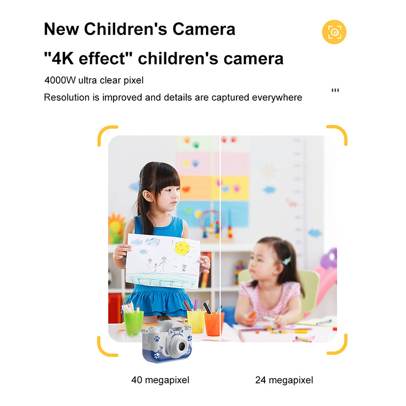 X10 2.0 Cartoon Fox Kids Camera HD Dual Lens Camcorder Toy (with 32G Memory Card + Card Reader)