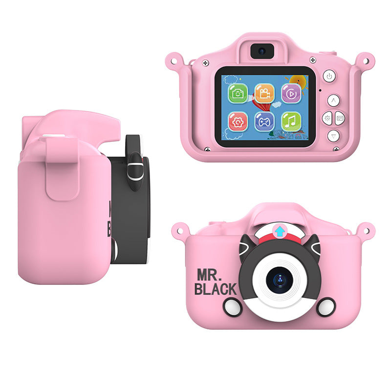X7S 2.0-inch LCD HD Screen Kids Cartoon Digital Camera Front Rear Dual Camera Portable Small SLR Camera