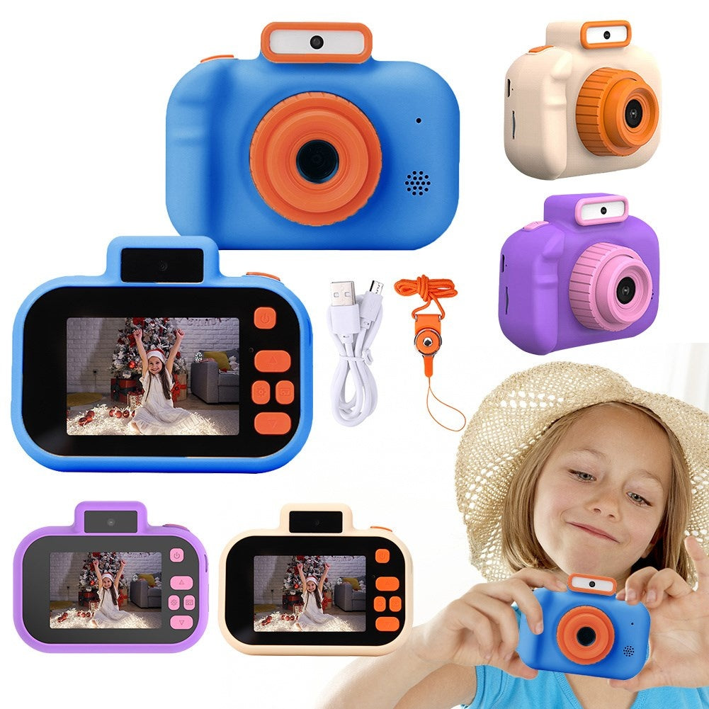 H7 2.0-Inch IPS Cute Kids Camera 4000W HD Mini SLR Front and Rear Digital Camera