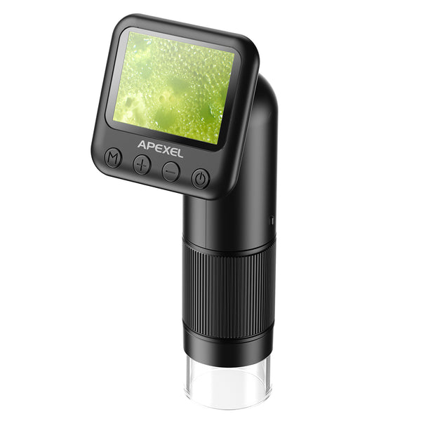 APEXEL MS008 Handheld Portable Digital Microscope Electronic Magnifier Camera with HD 2-Inch Screen