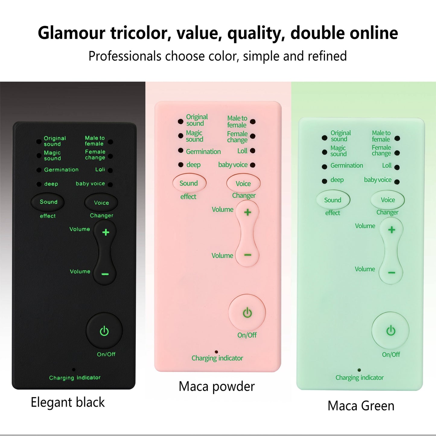 M1 Sound Card Changer Portable Mini Voice Changer for Live Streaming, Gaming