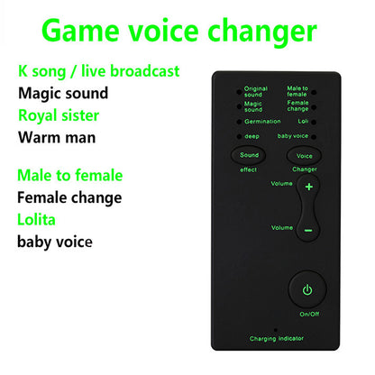 M1 Sound Card Changer Portable Mini Voice Changer for Live Streaming, Gaming