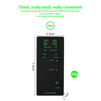 M1 Sound Card Changer Portable Mini Voice Changer for Live Streaming, Gaming