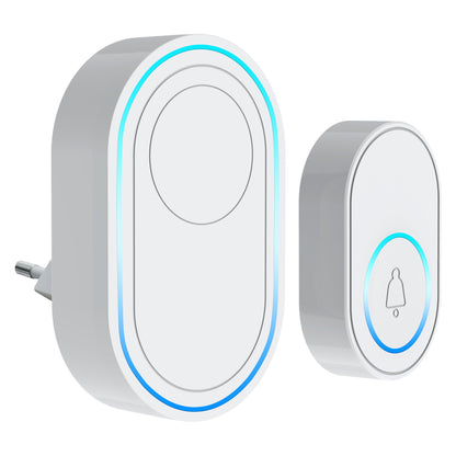 L019 Tuya App WiFi Doorbell Alarm System Home Intelligent Wireless Doorbell, 1 Transmitter+1 Receiver