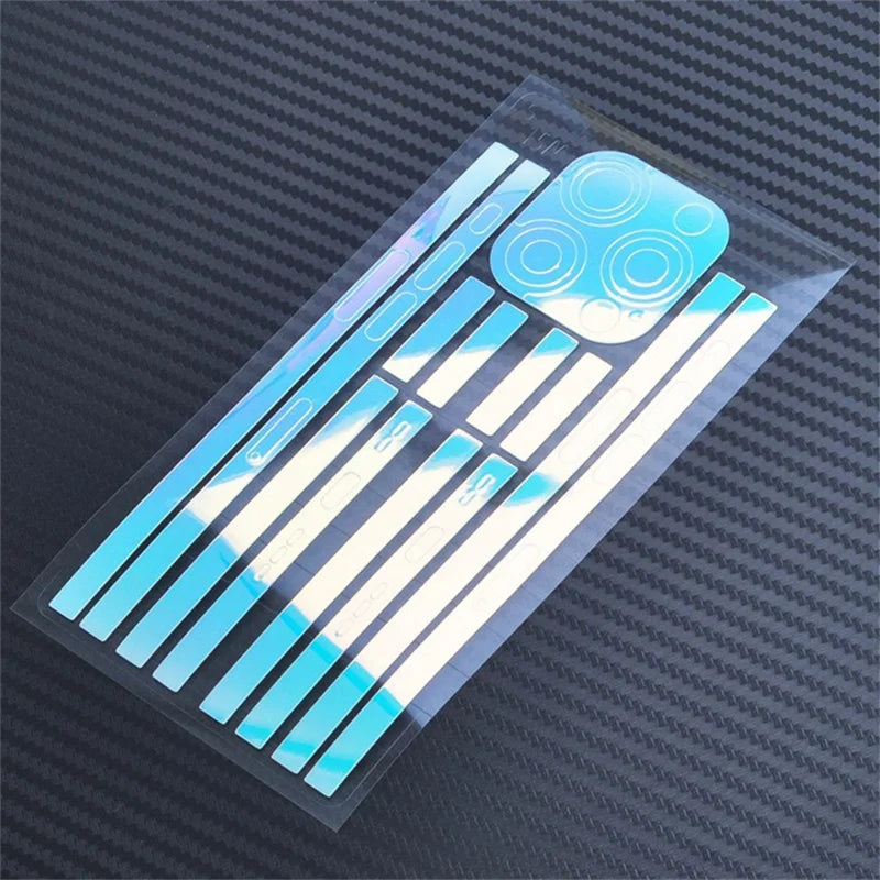 Phone Frame Film for iPhone 15 Pro Max Luminous Edge Protector Sticker Scratch Resistant Side Film