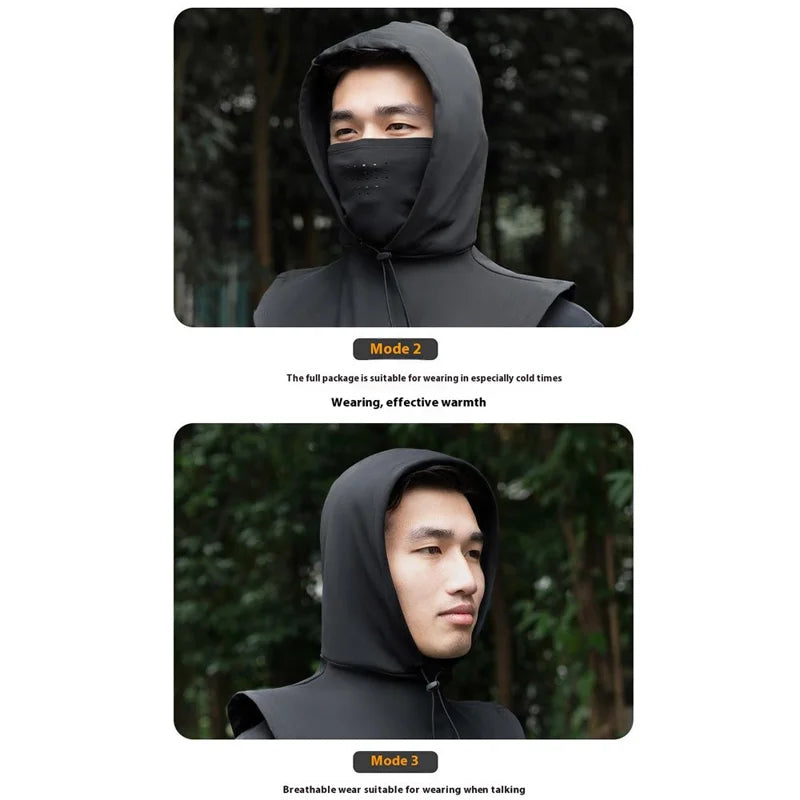 ROCKBROS 13240015 YPP108 Cycling Balaclava Motorcycle Ski Face Mask Double Layer Windproof Warm Neck Cover