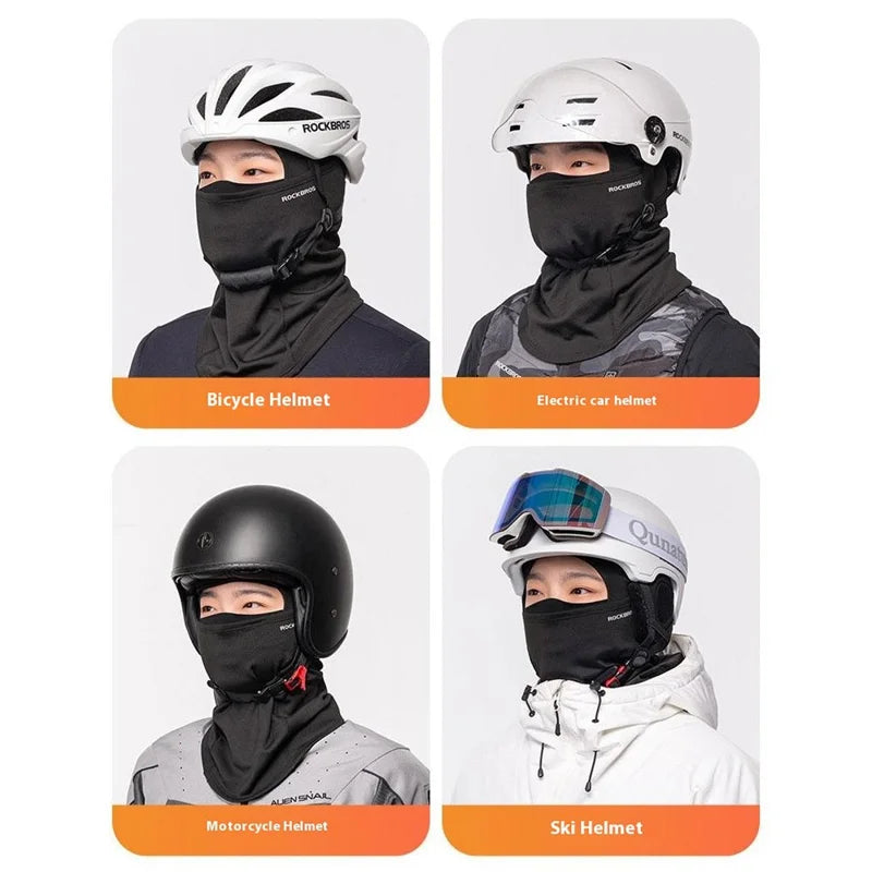 ROCKBROS 13240016 LF71241 Winter Cycling Ski Balaclava Full Face Windproof Fleece Mask Neck Warmer