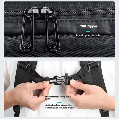 MARK RYDEN MR9031YSJ 30L Large Capacity Men Backpack with External USB Port Laptop Shoulder Bag