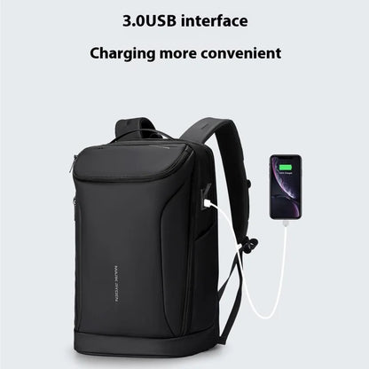 MARK RYDEN MR9031YSJ 30L Large Capacity Men Backpack with External USB Port Laptop Shoulder Bag