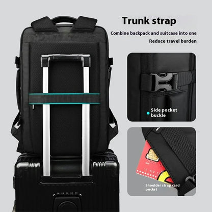 MARK RYDEN MR9299 Men Travel Backpack Oxford Cloth Vacuum Compression Dual Shoulder Bag, without Air Pump