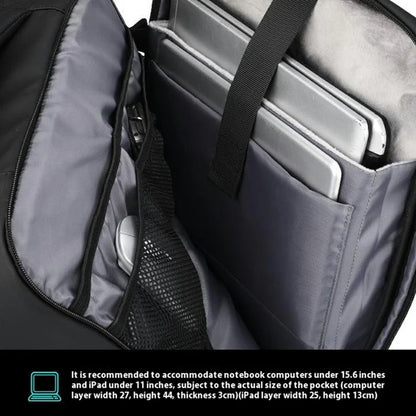 MARK RYDEN MR9299 Men Travel Backpack Oxford Cloth Vacuum Compression Dual Shoulder Bag, without Air Pump