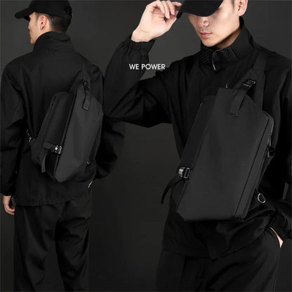 WEPOWER Men Chest Bag Lightweight Fashionable Crossbody Pack Large Capacity Shoulder Bag