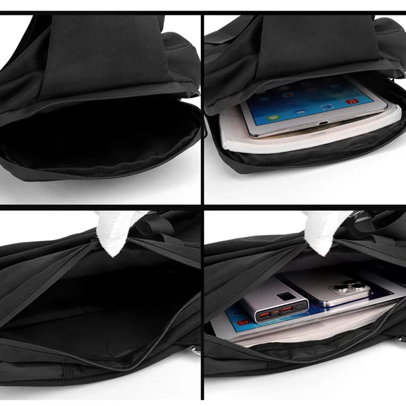 WEPOWER Men Chest Bag Lightweight Fashionable Crossbody Pack Large Capacity Shoulder Bag