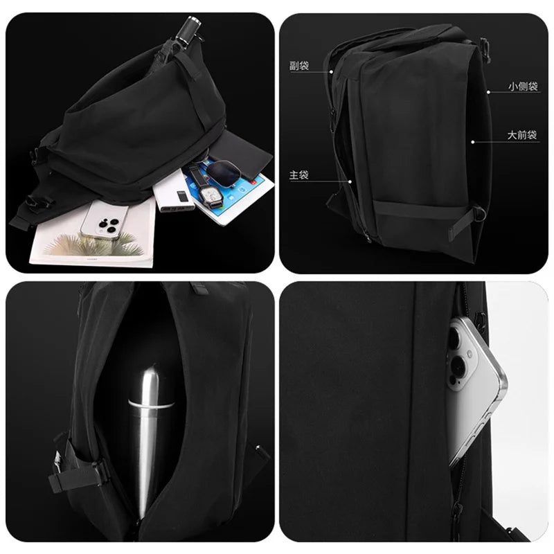 WEPOWER Men Chest Bag Lightweight Fashionable Crossbody Pack Large Capacity Shoulder Bag