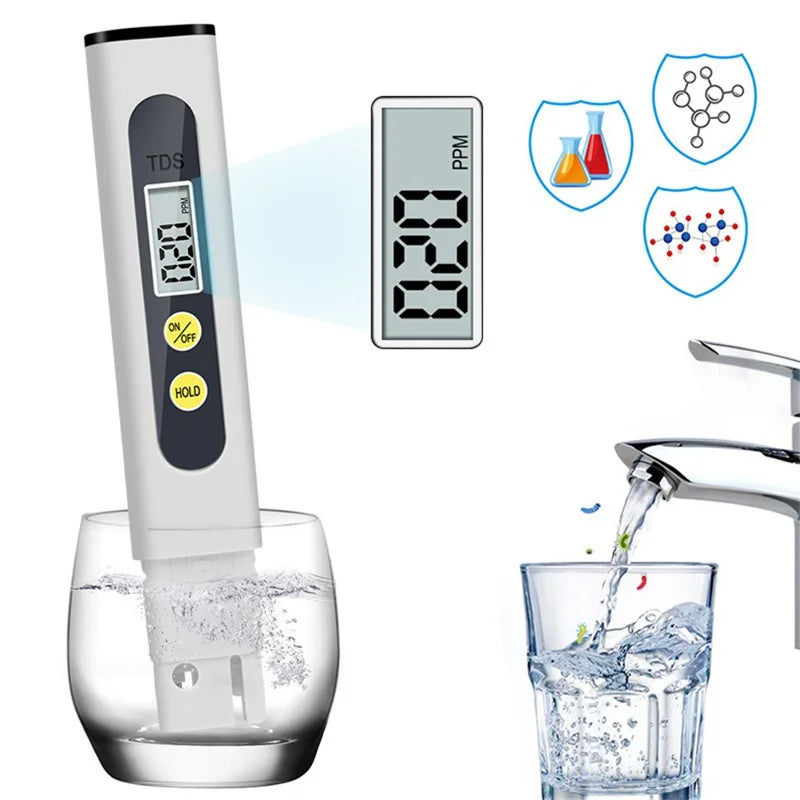 Portable Digital TDS Meter Household Water Quality Purity Tester Pen Measuring Tool