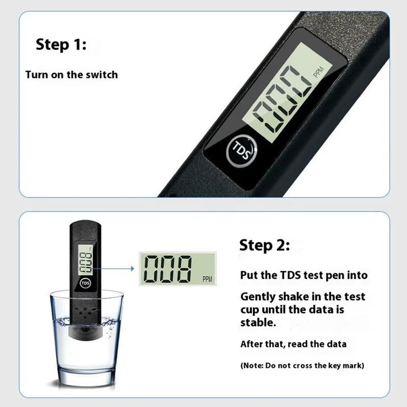 Portable LCD Digital TDS Water Quality Tester Water Testing Pen Measuring Tool