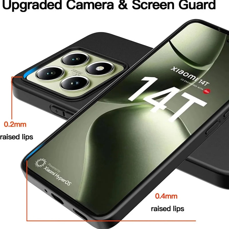 For Xiaomi 14T Case Anti-Drop Soft TPU Matte Phone Cover