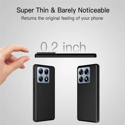 For Xiaomi 14T Pro Case Anti-Drop Soft TPU Matte Phone Cover