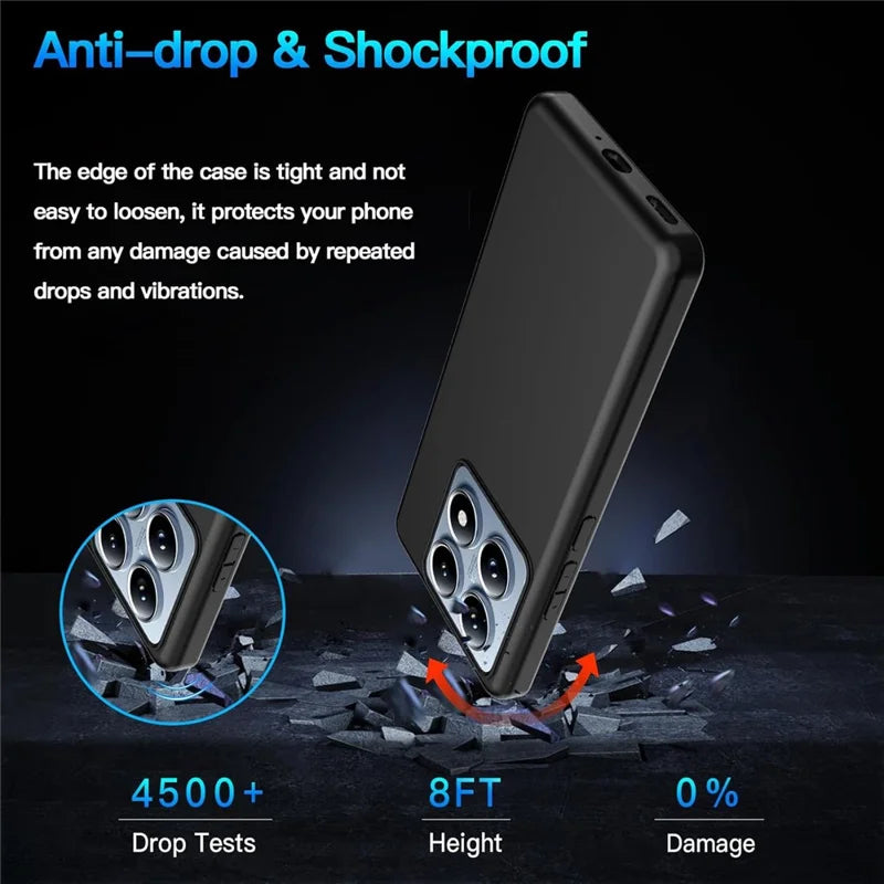 For Xiaomi 14T Pro Case Anti-Drop Soft TPU Matte Phone Cover