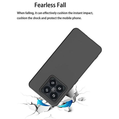 For Xiaomi 14T Pro Matte TPU Anti-Scratch Phone Case + 2.5D Arc Edge Tempered Glass Screen Protector