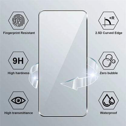 For Motorola Edge 50 Neo 5G / Moto S50 5G / Thinkphone 25 5G Clear TPU Anti-Scratch Phone Case + 2.5D Arc Edge Screen Protector