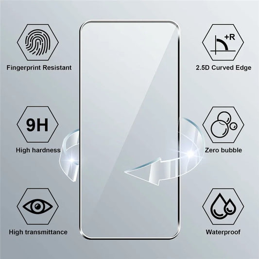 For Motorola Moto G35 5G Clear TPU Anti-Scratch Phone Case + 2.5D Arc Edge Screen Protector