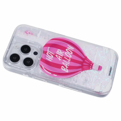 YOUNGKIT For iPhone 16 Pro Max Case Compatible with MagSafe Waterfall Quicksand PC+TPU Phone Cover