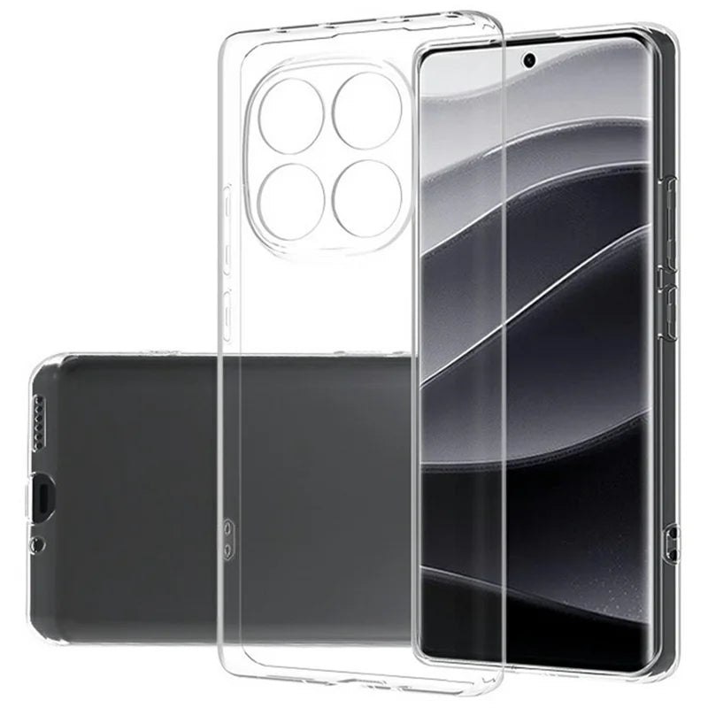 For Xiaomi Redmi Note 14 Pro 5G / Poco X7 5G Case Ultra-Thin Flexible TPU Clear Phone Cover