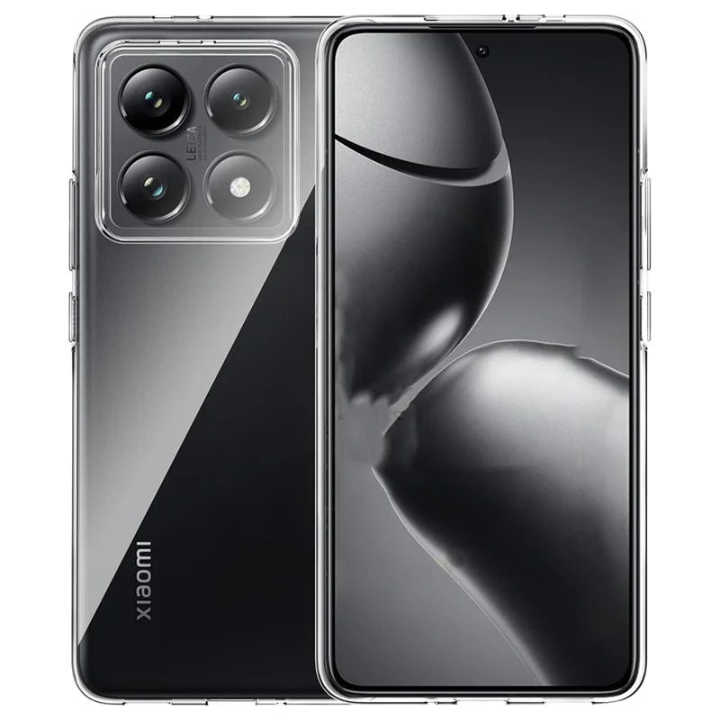 For Xiaomi 14T Case Anti-Fingerprint Crystal Clear TPU Phone Cover