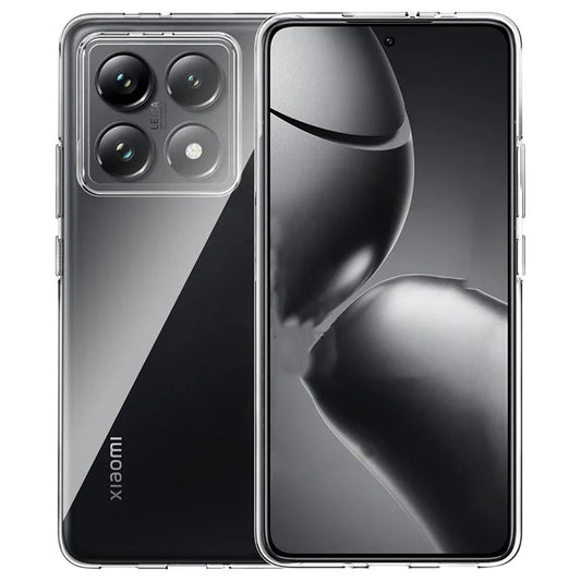 For Xiaomi 14T Case Anti-Fingerprint Crystal Clear TPU Phone Cover