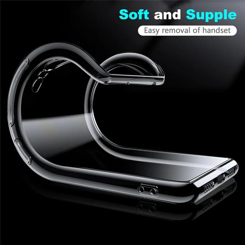 For Xiaomi 14T Case Anti-Fingerprint Crystal Clear TPU Phone Cover